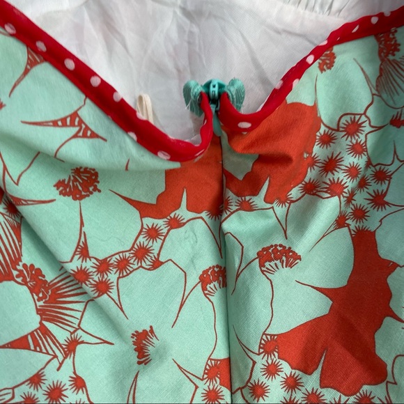 Beau bois fit and flare dress floral retro halter retro pinup style size small - Picture 7 of 8